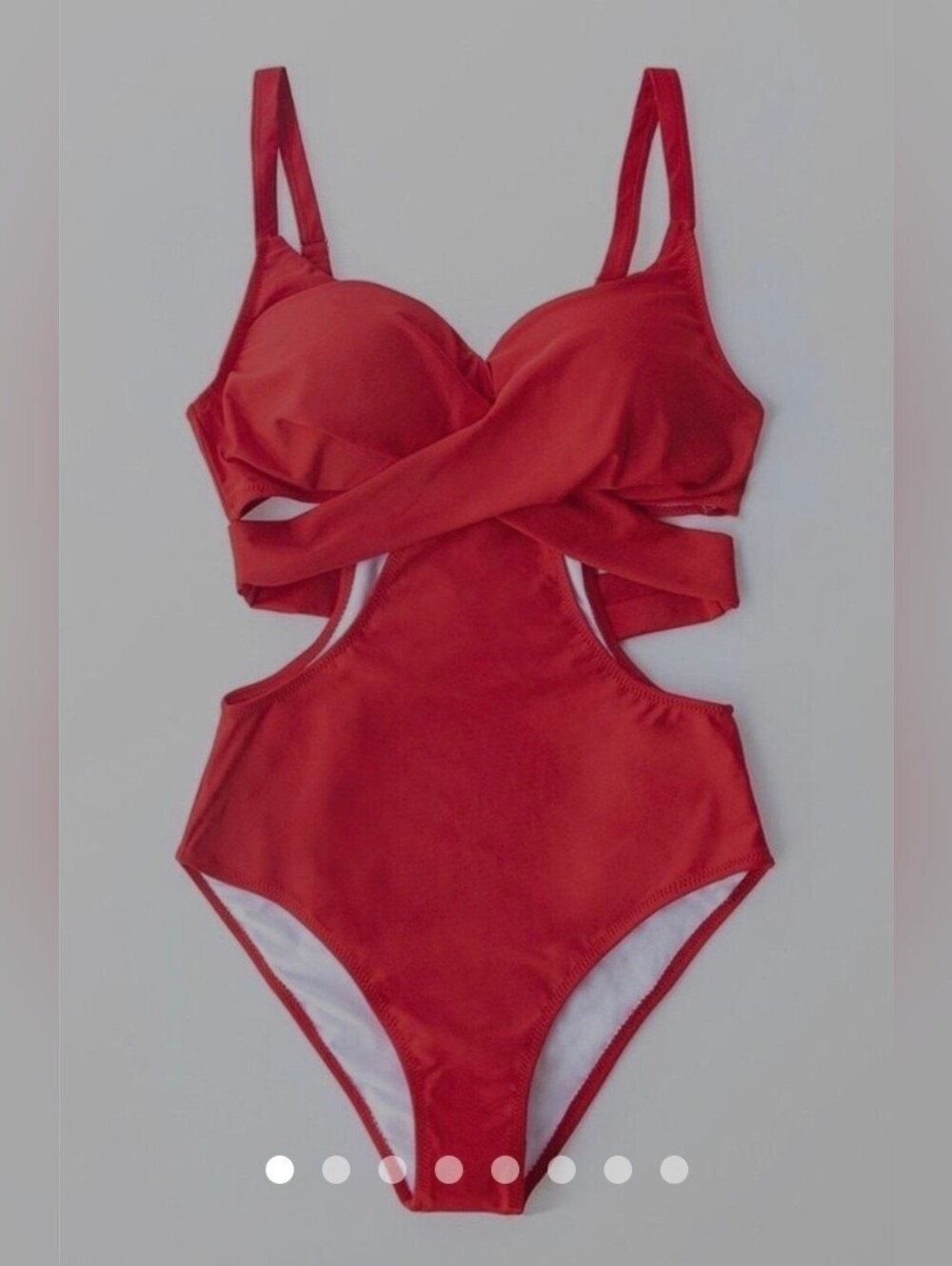 Cupshe Red Crisscross One-Piece Swimsuit.  NWT Medium Bathing Suit Woman